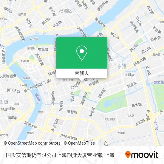 国投安信期货有限公司上海期货大厦营业部地图