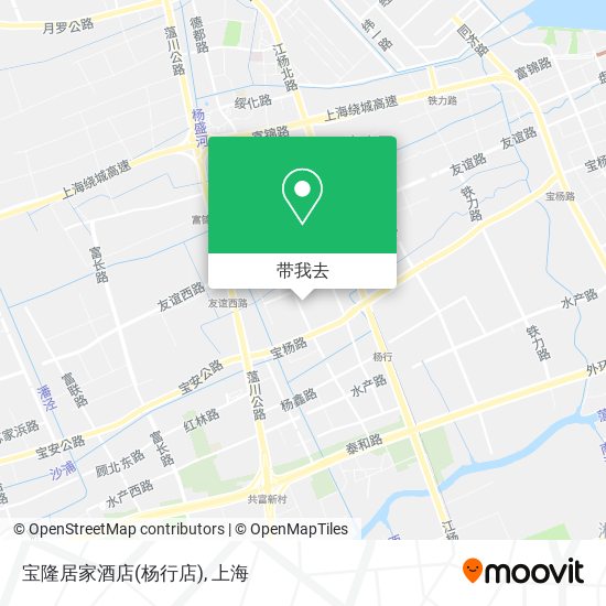 宝隆居家酒店(杨行店)地图