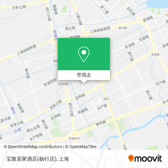 宝隆居家酒店(杨行店)地图