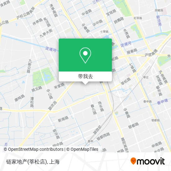 链家地产(莘松店)地图