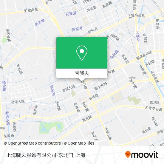 上海晓凤服饰有限公司-东北门地图