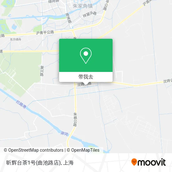 昕辉台茶1号(曲池路店)地图