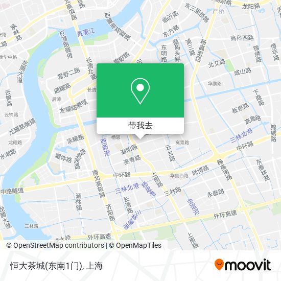 恒大茶城(东南1门)地图