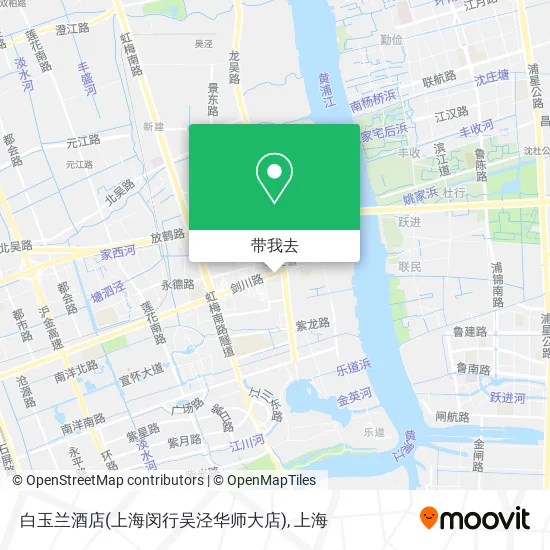 白玉兰酒店(上海闵行吴泾华师大店)地图