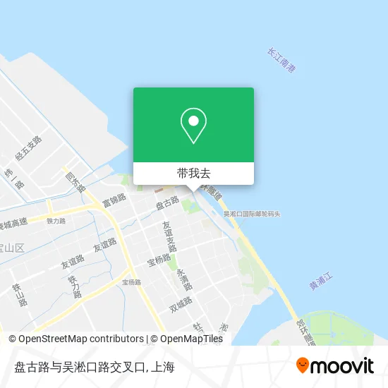 盘古路与吴淞口路交叉口地图