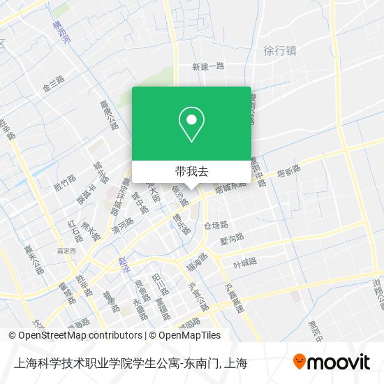上海科学技术职业学院学生公寓-东南门地图