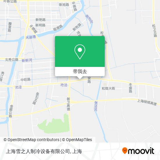 上海雪之人制冷设备有限公司地图