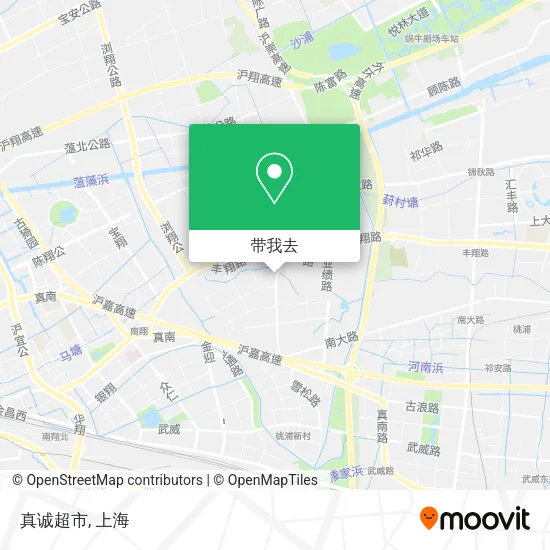 真诚超市地图