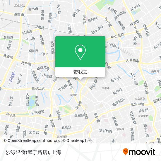 沙绿轻食(武宁路店)地图