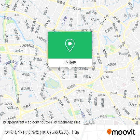 大宝专业化妆造型(俪人街商场店)地图