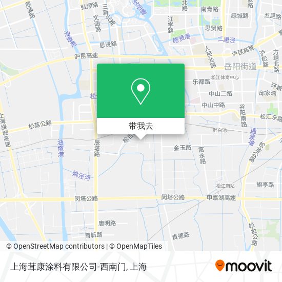 上海茸康涂料有限公司-西南门地图