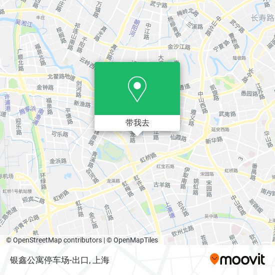 银鑫公寓停车场-出口地图