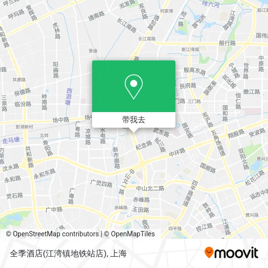 全季酒店(江湾镇地铁站店)地图