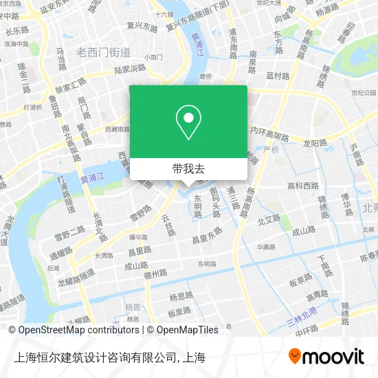 上海恒尔建筑设计咨询有限公司地图