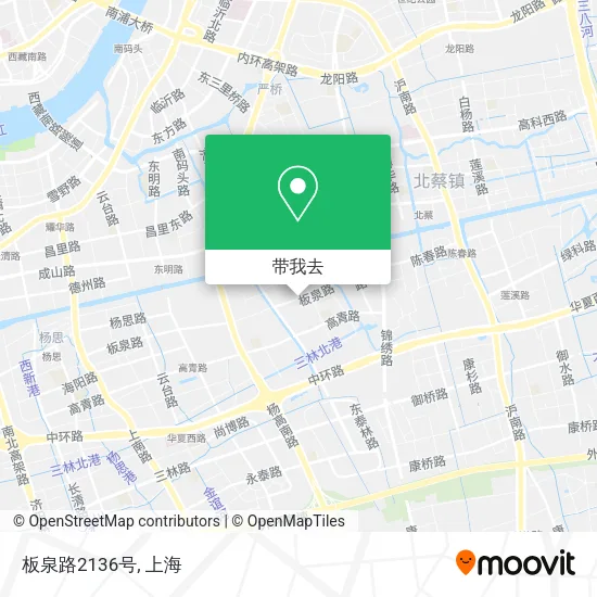 板泉路2136号地图