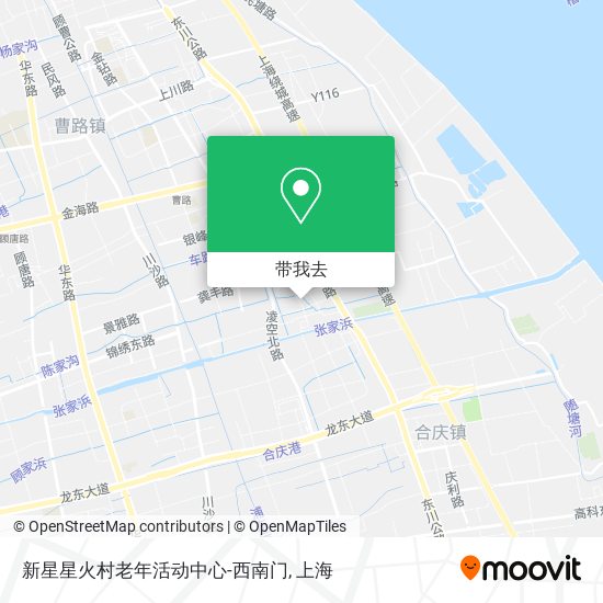 新星星火村老年活动中心-西南门地图
