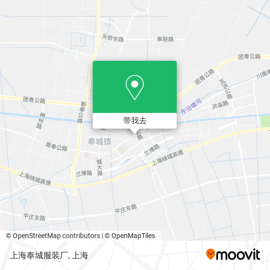 上海奉城服装厂地图