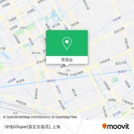 绿地GSuper(嘉定吉嘉店)地图