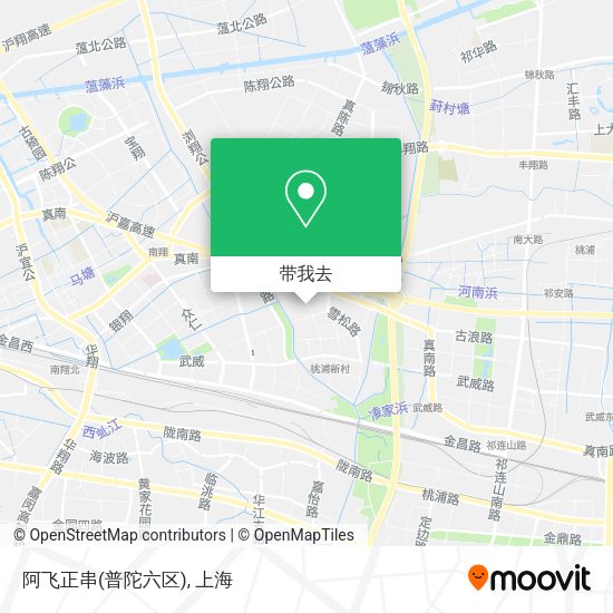 阿飞正串(普陀六区)地图
