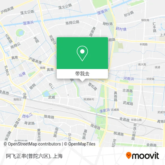 阿飞正串(普陀六区)地图
