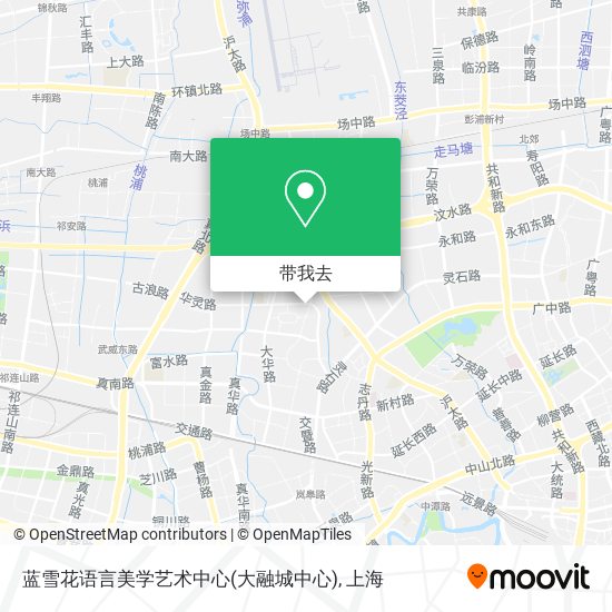 蓝雪花语言美学艺术中心(大融城中心)地图