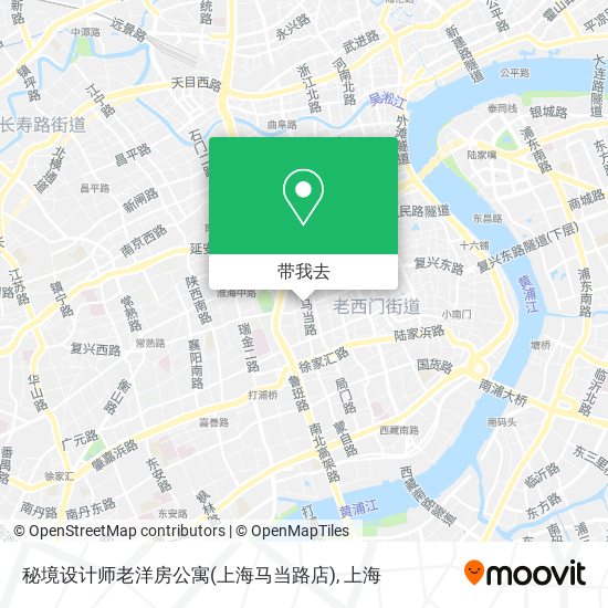 秘境设计师老洋房公寓(上海马当路店)地图