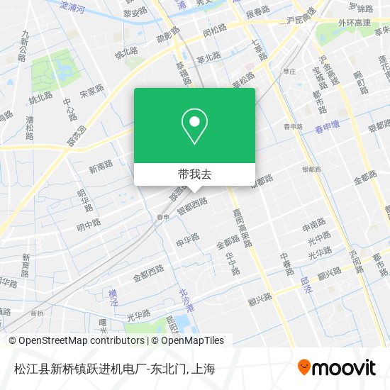 松江县新桥镇跃进机电厂-东北门地图