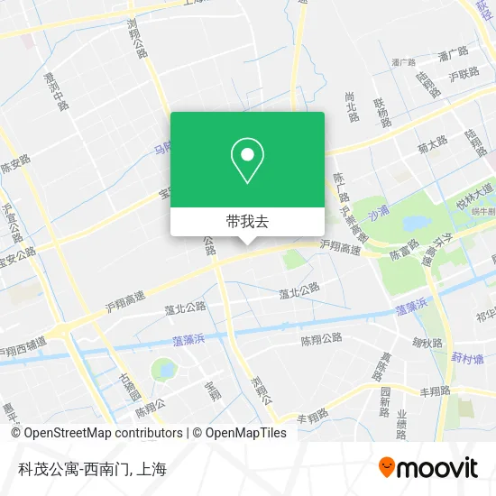 科茂公寓-西南门地图