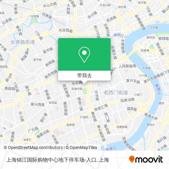 上海锦江国际购物中心地下停车场-入口地图