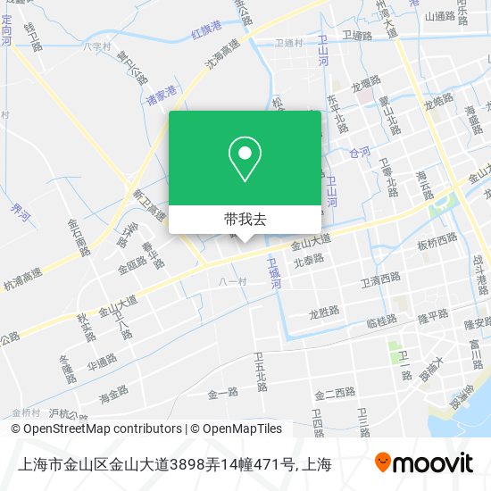 上海市金山区金山大道3898弄14幢471号地图