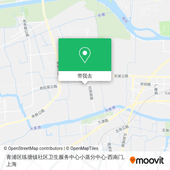 青浦区练塘镇社区卫生服务中心小蒸分中心-西南门地图