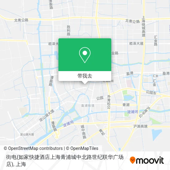 街电(如家快捷酒店上海青浦城中北路世纪联华广场店)地图