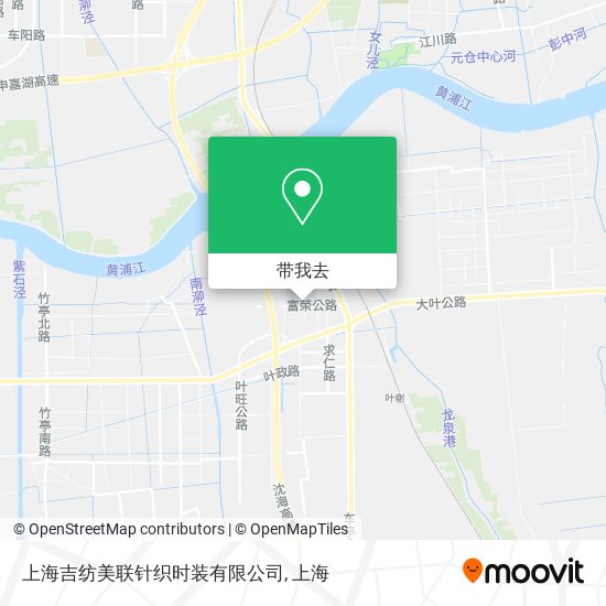 上海吉纺美联针织时装有限公司地图