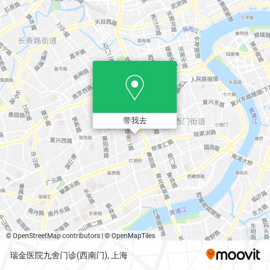 瑞金医院九舍门诊(西南门)地图