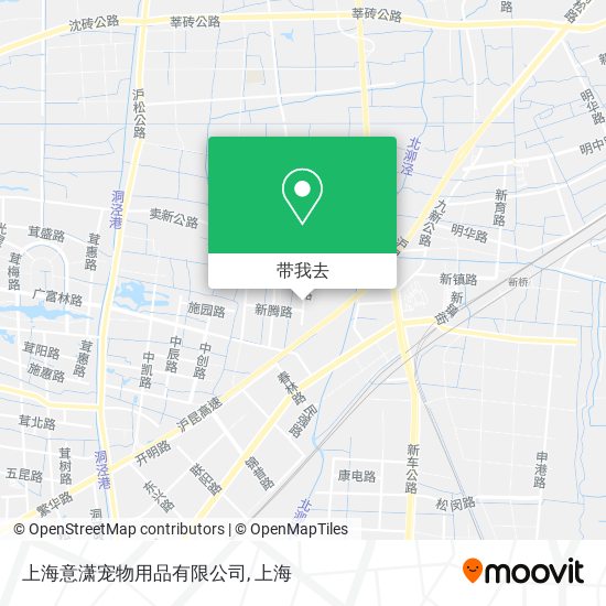 上海意潇宠物用品有限公司地图