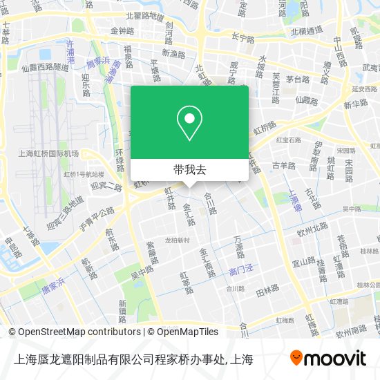 上海蜃龙遮阳制品有限公司程家桥办事处地图