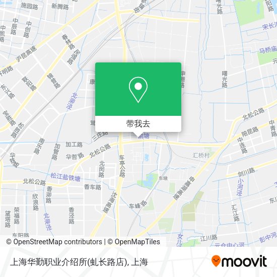 上海华勤职业介绍所(虬长路店)地图