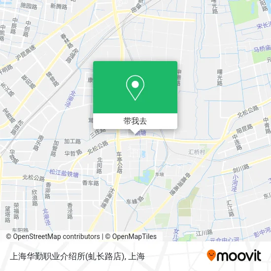 上海华勤职业介绍所(虬长路店)地图