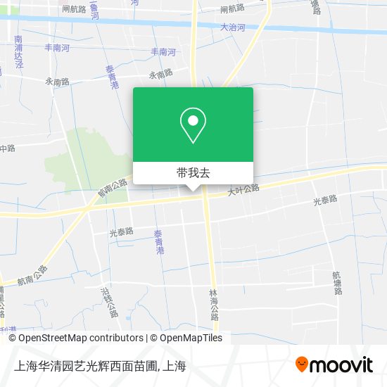 上海华清园艺光辉西面苗圃地图