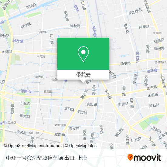 中环一号滨河华城停车场-出口地图