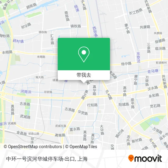 中环一号滨河华城停车场-出口地图