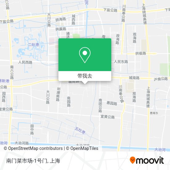 南门菜市场-1号门地图