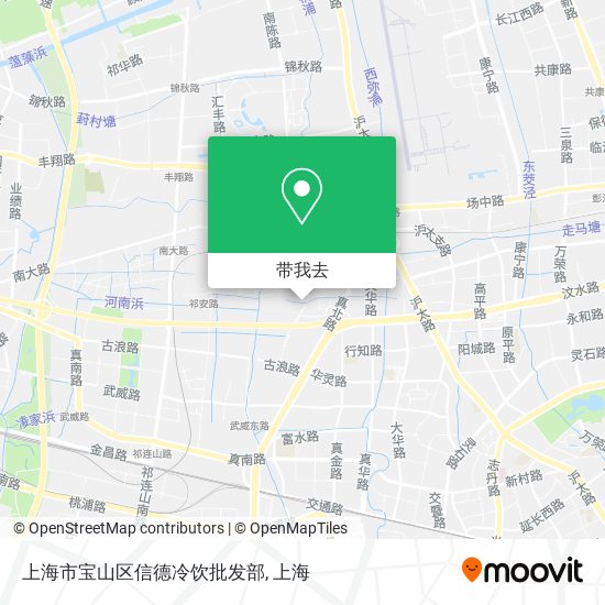 上海市宝山区信德冷饮批发部地图