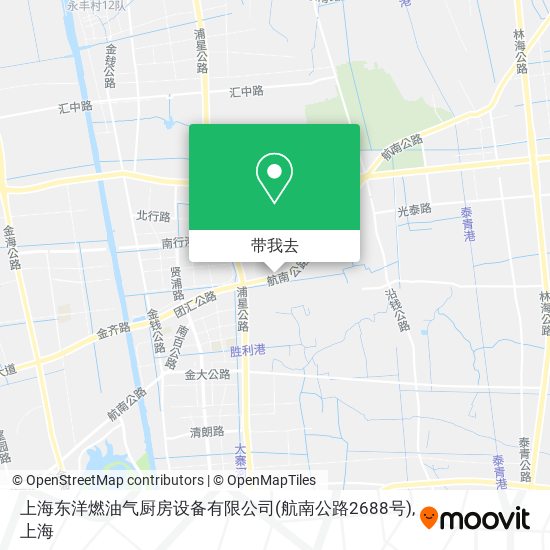 上海东洋燃油气厨房设备有限公司(航南公路2688号)地图