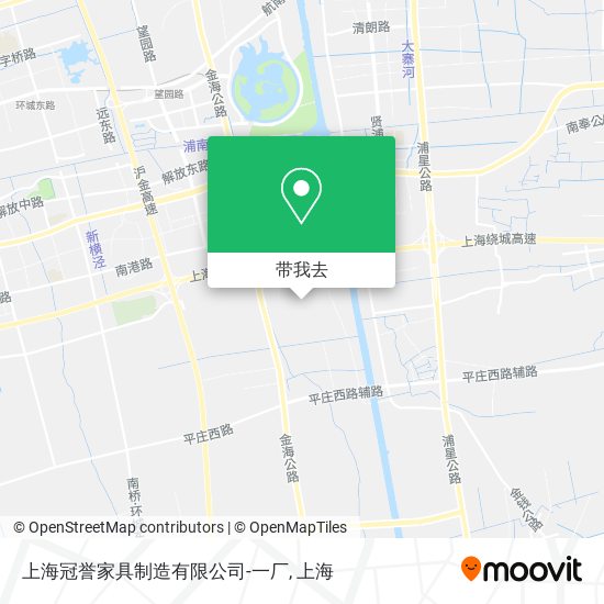 上海冠誉家具制造有限公司-一厂地图