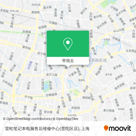 雷蛇笔记本电脑售后维修中心(普陀区店)地图
