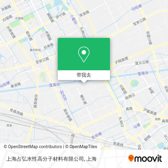 上海占弘水性高分子材料有限公司地图