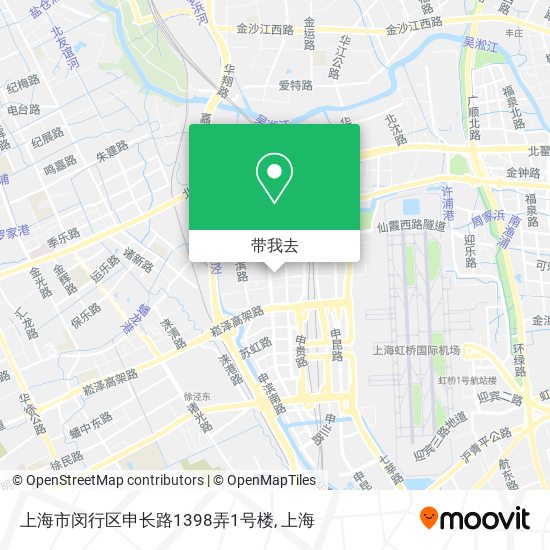 上海市闵行区申长路1398弄1号楼地图