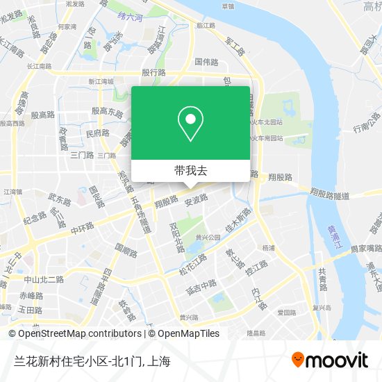 兰花新村住宅小区-北1门地图