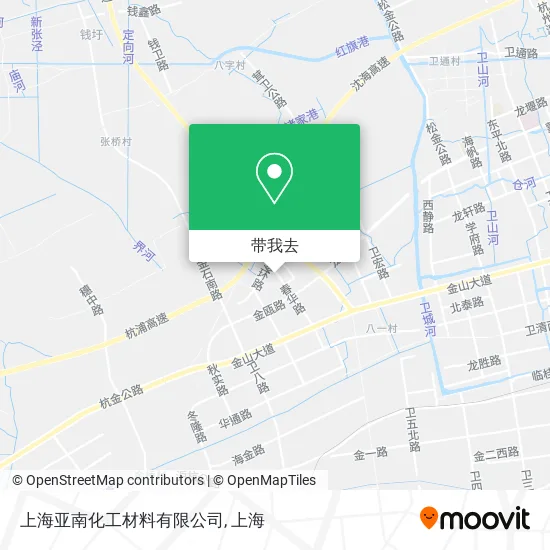 上海亚南化工材料有限公司地图